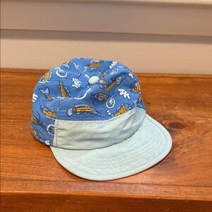 Patagonia Blue and Light Green Fish Pattern Cap